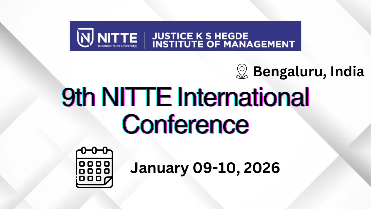 9th NITTE International Conference