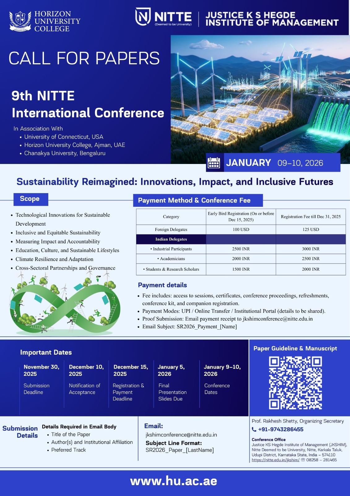 9th NITTE International Conference