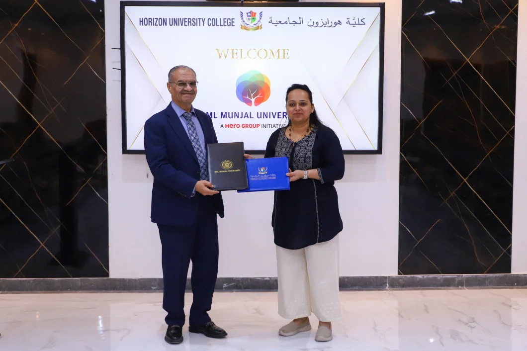 Horizon University College signed a Memorandum of Understanding (MoU) with BML Munjal University (BMU)