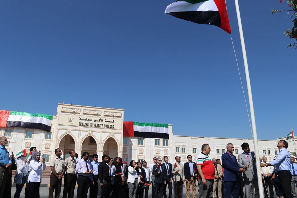 The UAE Flag was Hoisted at SUC Campus During the Flag Day