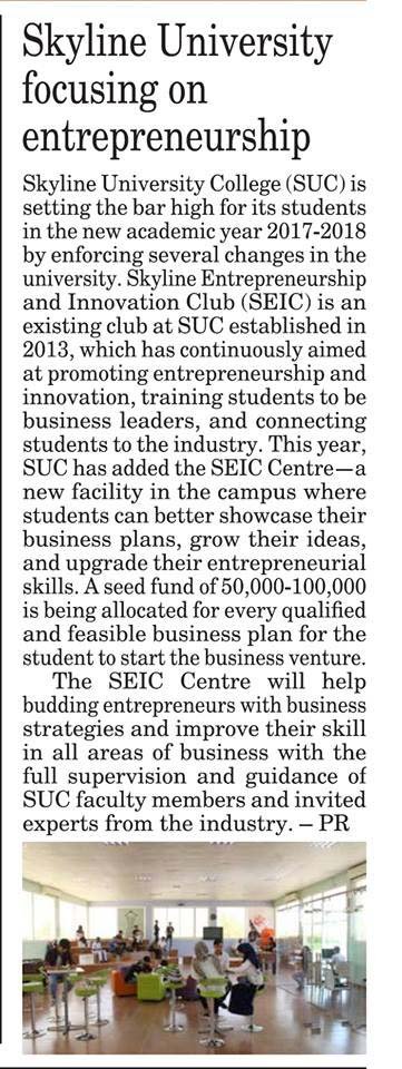 SUC in Media - Gulf Today
