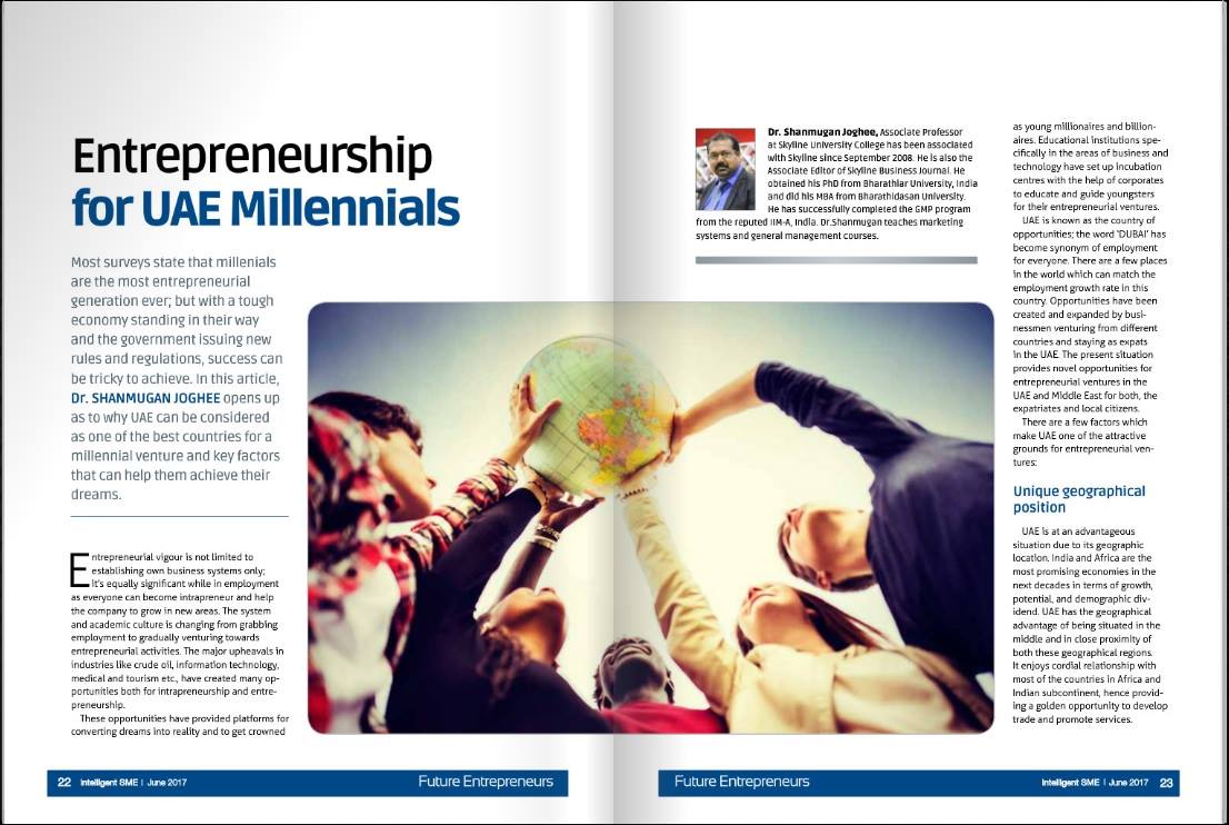 Entrepreneurship for UAE Millennials
