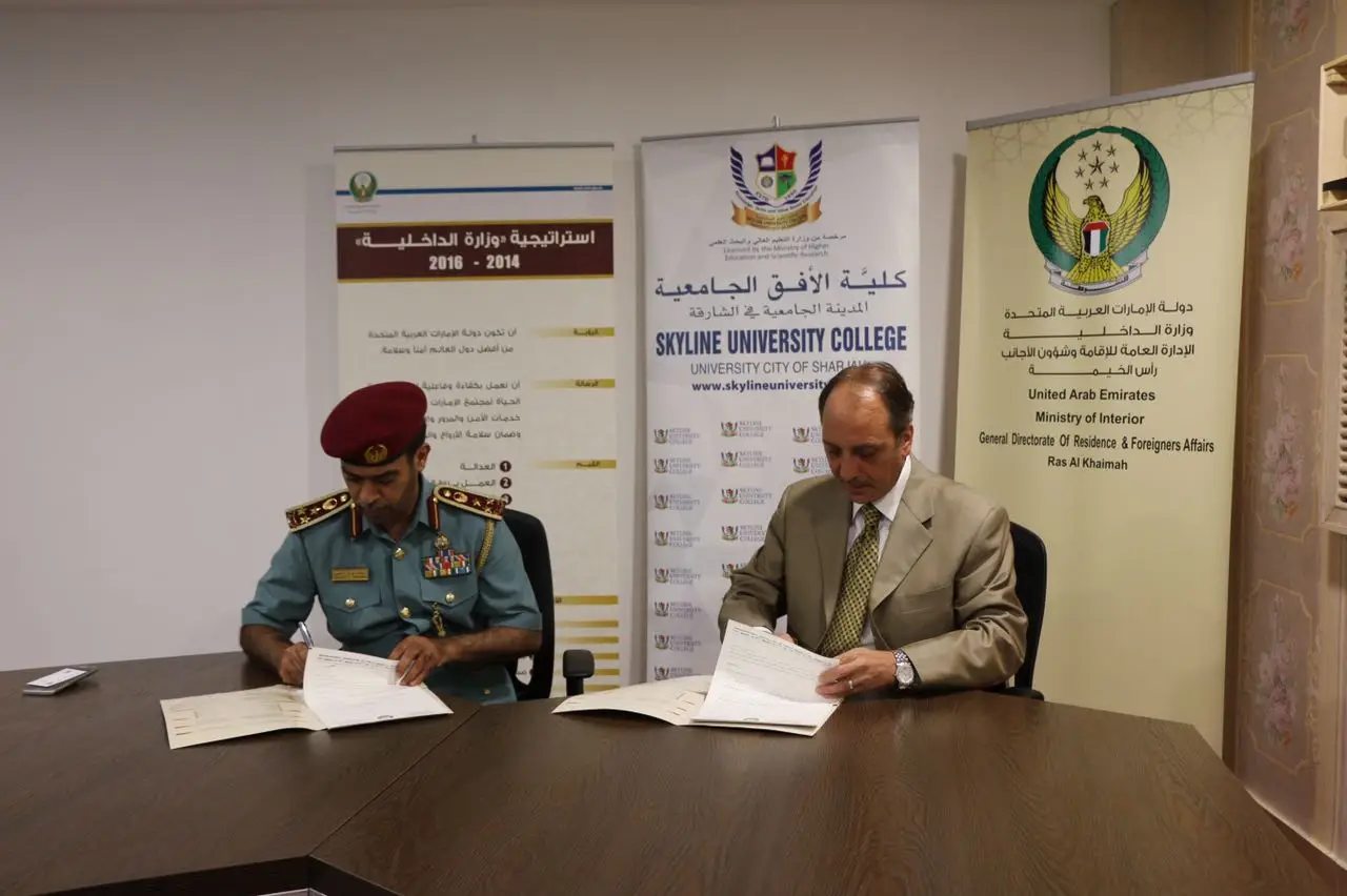 MOU Signed with Ras Al Khaimah Resi dency and Foreign Affairs