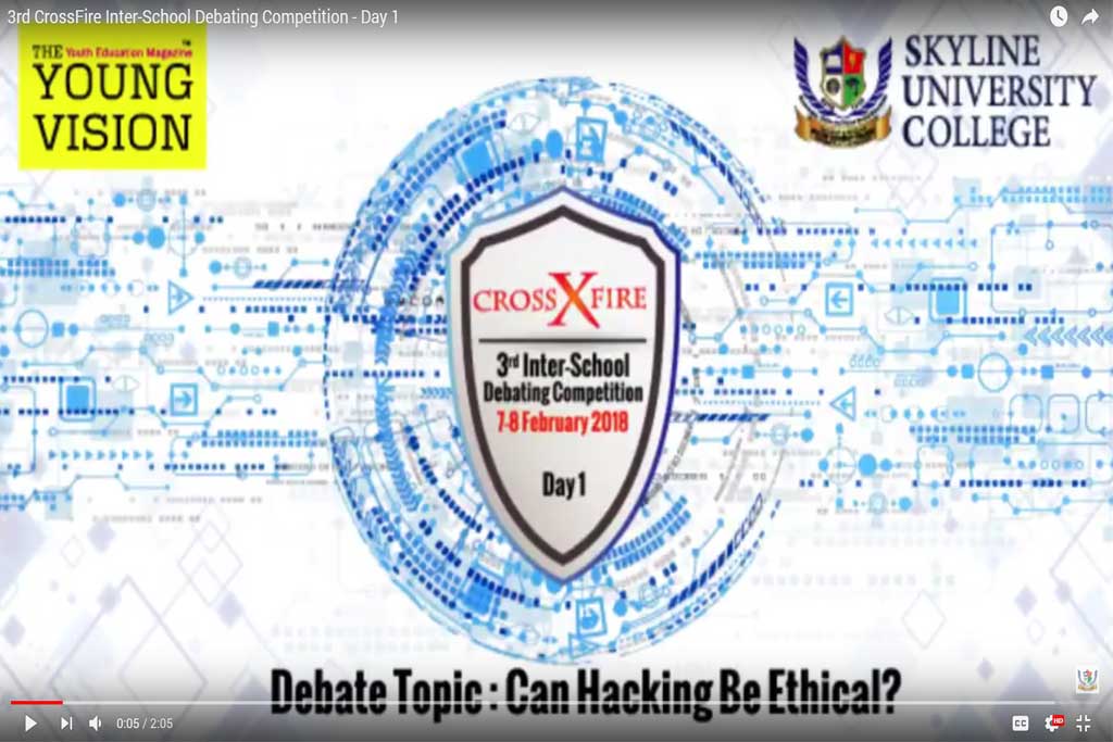3rd CrossFire Inter SChool Debating Competition - Day 1